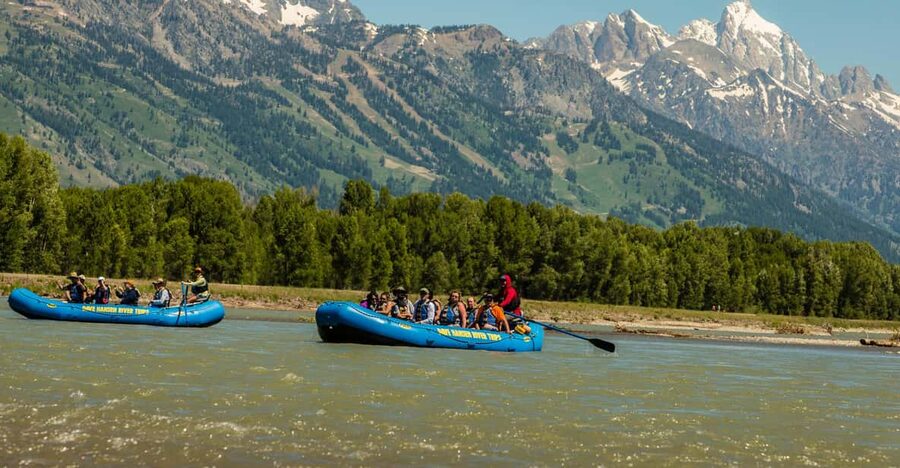 13-Mile Snake River Scenic Rafting Experience from Jackson - The first stretch: settling into the river