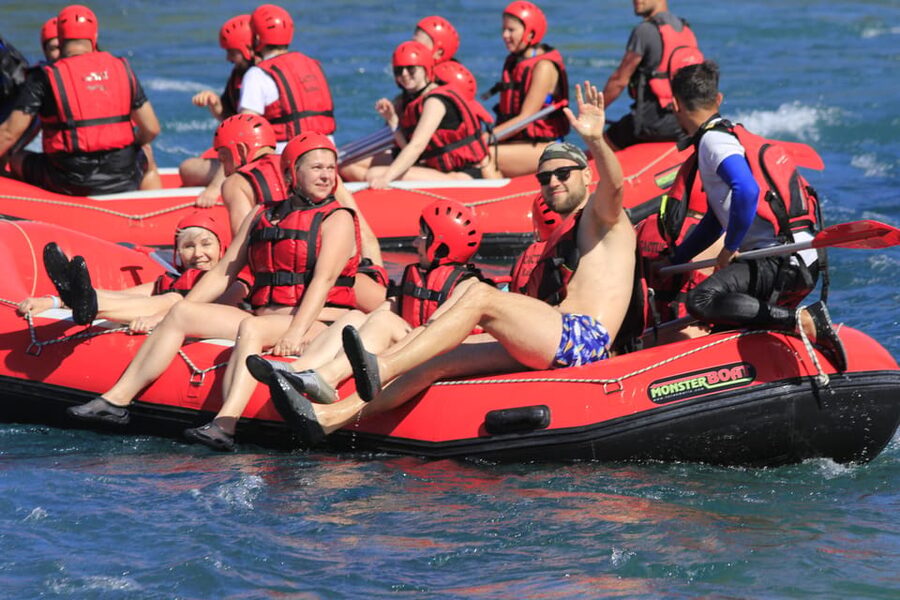 3in1 Combo Tour: Rafting&Buggy&Zipline Tour - Ziplining across the river