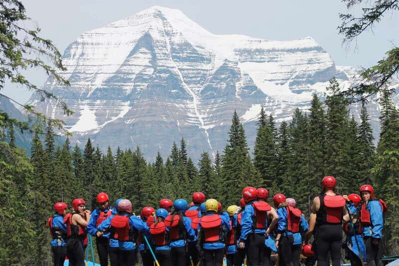 5-Hour Fraser River Rafting in Jasper National Park - Getting ready with the rafting crew