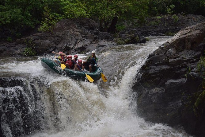 Adventure Rafting Class III and IV in Tenorio River from Playa Tamarindo - The 12-foot drop at Cascabel Falls
