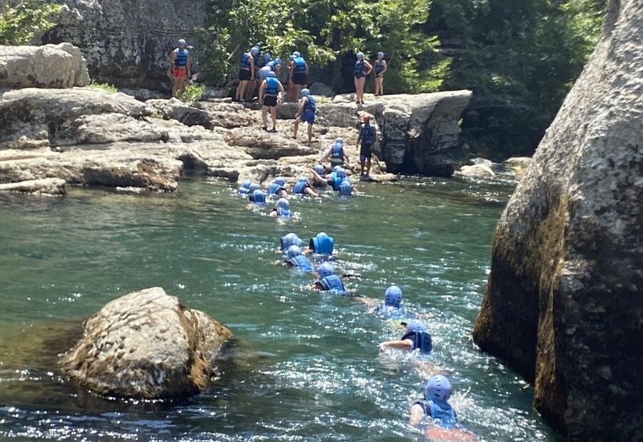 Alanya/City of Side: Canyoning, Rafting and Ziplining Tour - A short zipline over the Koprucay River