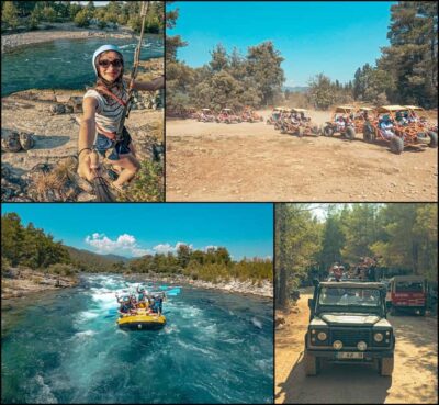 Alanya Outdoor Adventure: Rafting, Jeep & Quad w/Lunch