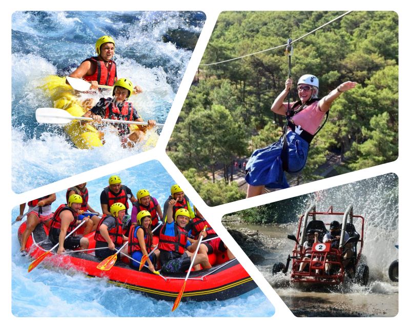 Alanya : Rafting, Quad/ Buggy & Zipline Adventure Combo Tour - What the $35 price really covers