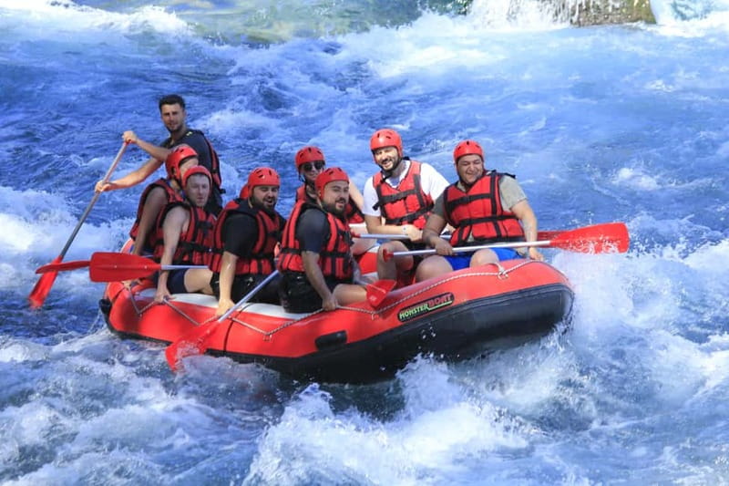 Alanya/Side/Antalya: Canyon Rafting, Buggy & Zipline Tour - The old bridge and the cold-water start