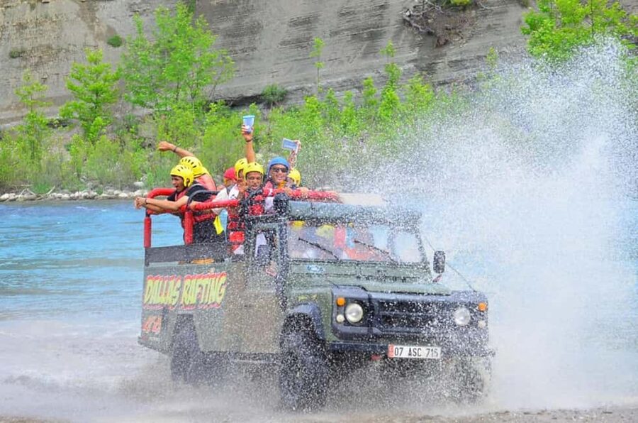 Alanya/Side/Antalya: Rafting, Zipline, Quad & Jeep Safari - The transfer from Alanya, Side, or Antalya