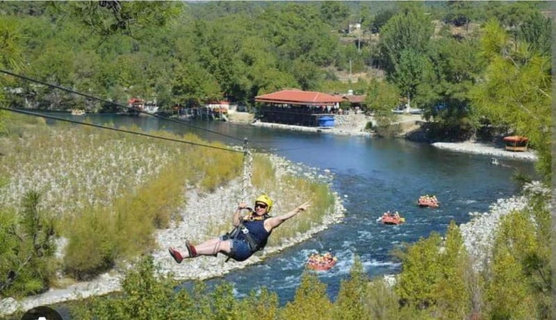 Alanya/Side/Belek: Rafting Mix W/Jeep, Quad, Zipline options - Rafting the level 2 Köprüçay River