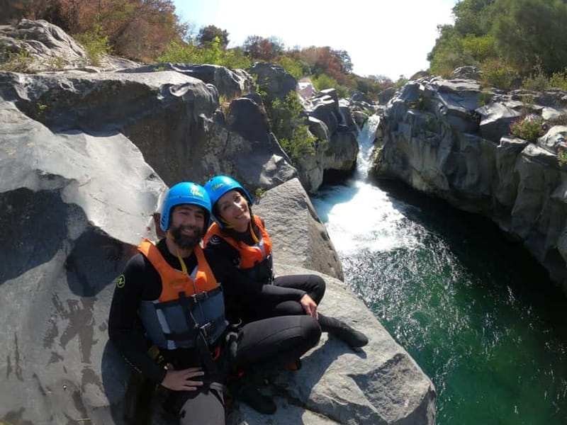 Alcantara Gorge: Cliff Jumping & Body Rafting Adventure - The first 5 to 6-meter jump