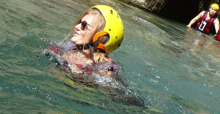 Antalya Adventure Tour: Canyoning and Rafting - Cold river water makes the right footwear important