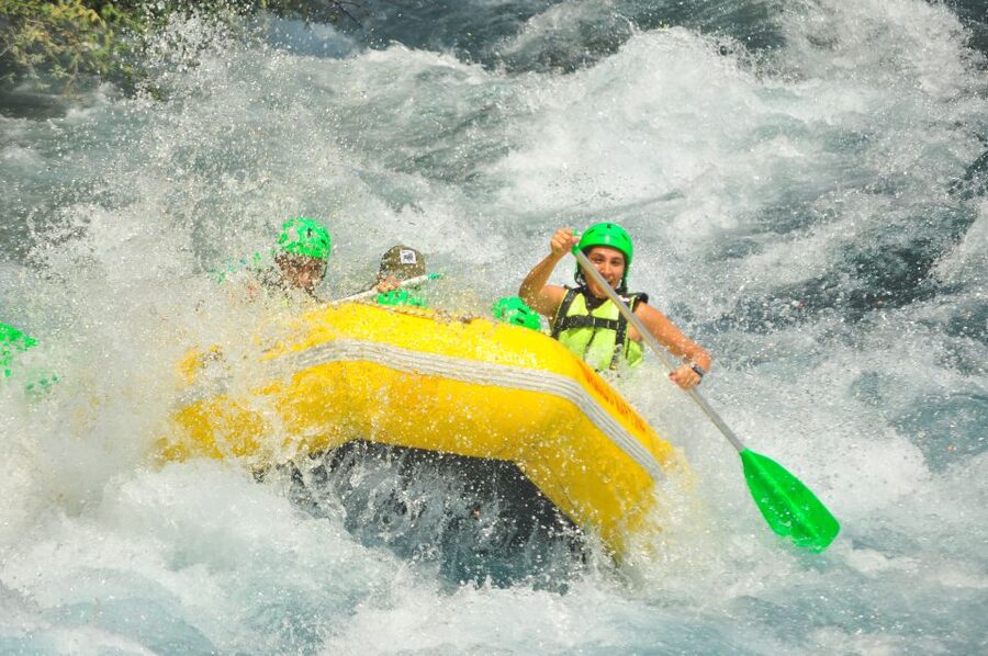Antalya/Kemer: Koprulu Canyon Whitewater Rafting with Lunch - The old bridge and the start of the river trip