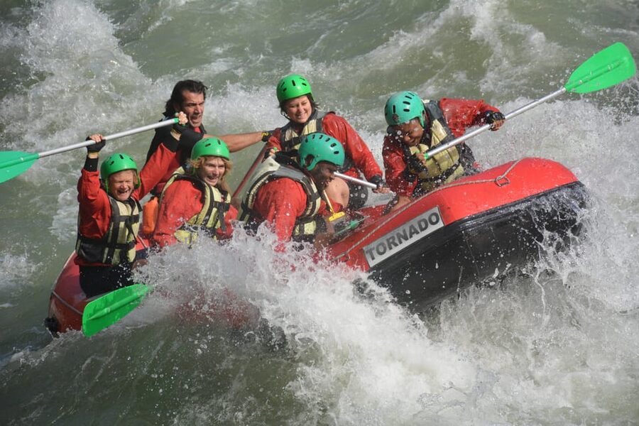 Antalya: Private Rafting, Zipline, Quad or Buggy w/ Lunch - Ziplining over the activity area