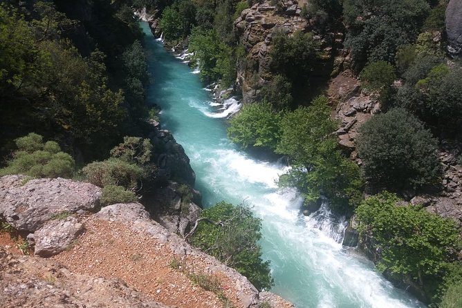 Antalya Rafting Tour - Swimming, river games, and the small waterfall