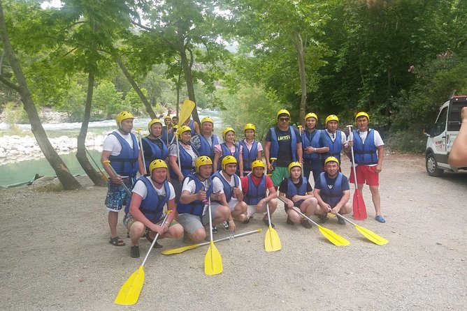 Antalya Rafting Tour - Getting fitted with helmets, jackets, and boots