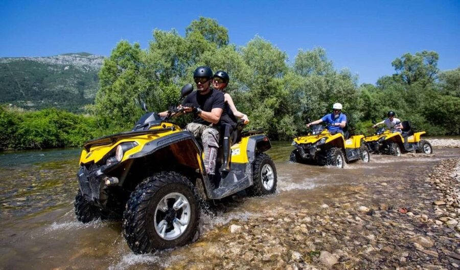 Antalya: Super Combo Quad, Buggy, Rafting & Zipline w/Lunch - Quad bikes and buggies: muddy fun with a short course