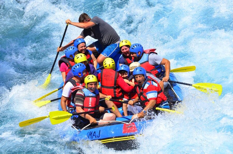 Antalya: Super Combo Quad, Buggy, Rafting & Zipline w/Lunch - Rafting through cold mountain water