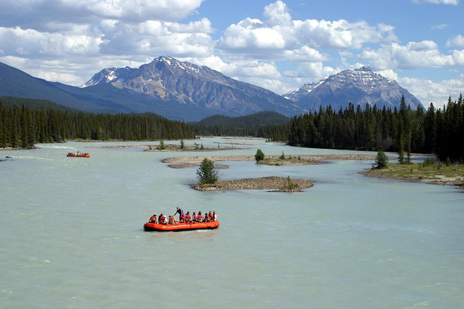 Athabasca River Easy Scenic Raft Trip - Jasper scenery from a lower angle