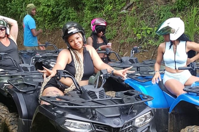 ATV and Bamboo Rafting with Transport from Montego Bay - ATV riding through Jamaica’s jungle-like interior