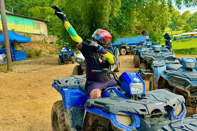 ATV, Bamboo Rafting , Horseback Ride & Blue Hole Falls Ocho Rios - White River bamboo rafting for a quiet first stop