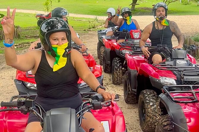 ATV, Bamboo Rafting , Horseback Ride & Blue Hole Falls Ocho Rios - Private transportation and the shape of the day