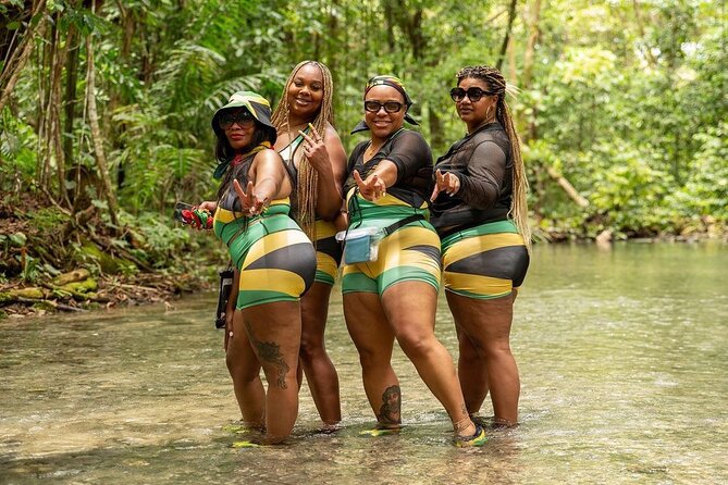 ATV, Bamboo Rafting, Horseback Ride Guided Tour from Montego Bay - White River bamboo rafting at Calypso Village