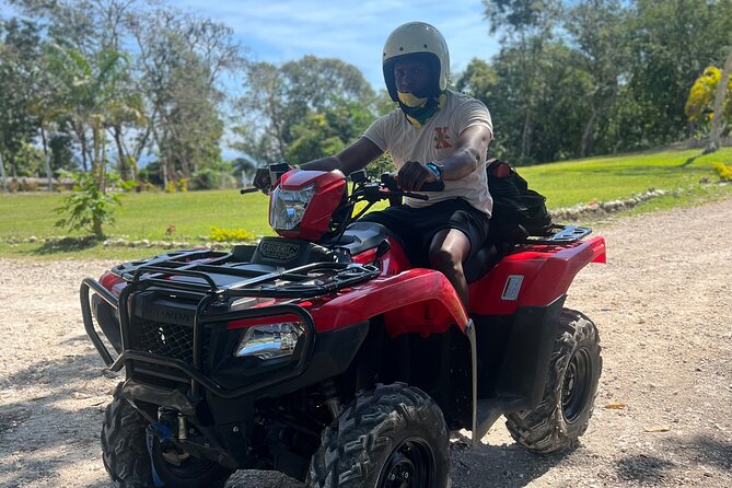 ATV , Bamboo Rafting & Horseback Ride Tour From Montego Bay - Scotchies Drax Hall for jerk food