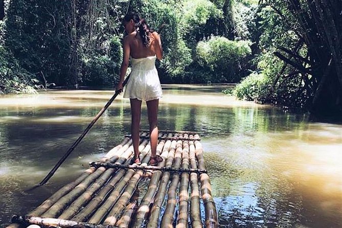 Authentic Jamaican Bamboo Rafting Tour from Montego Bay - Boarding the 30-foot bamboo raft