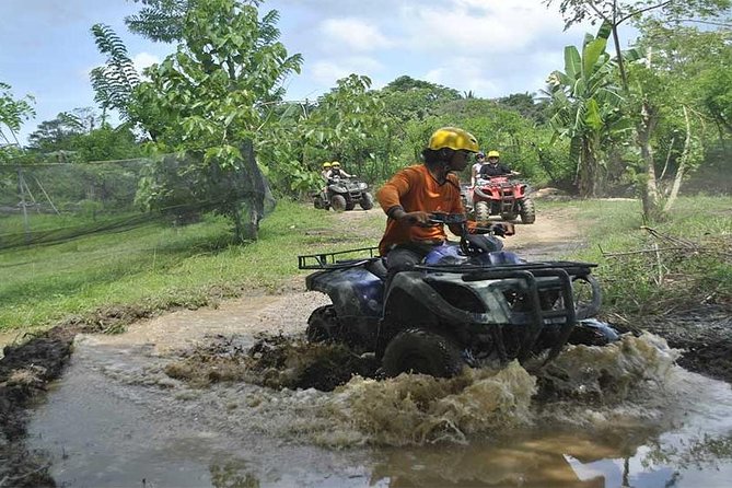 Bali ATV Quad Bike and River Rafting with private transfer - Walking down to the Ayung River