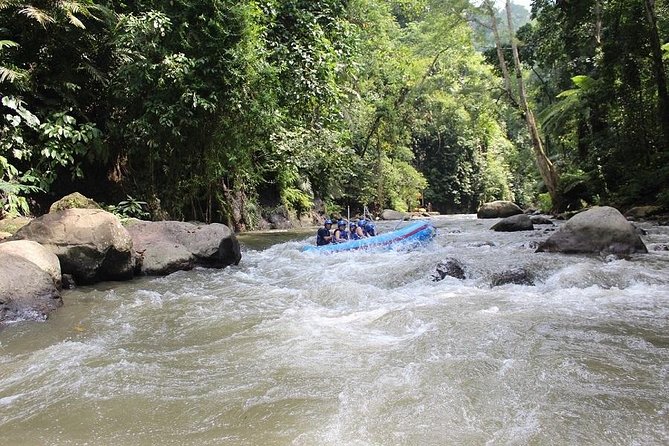 Bali ATV Ride Adventure & White Water Rafting with All-Inclusive - Entering the Ayung River after a long stairway