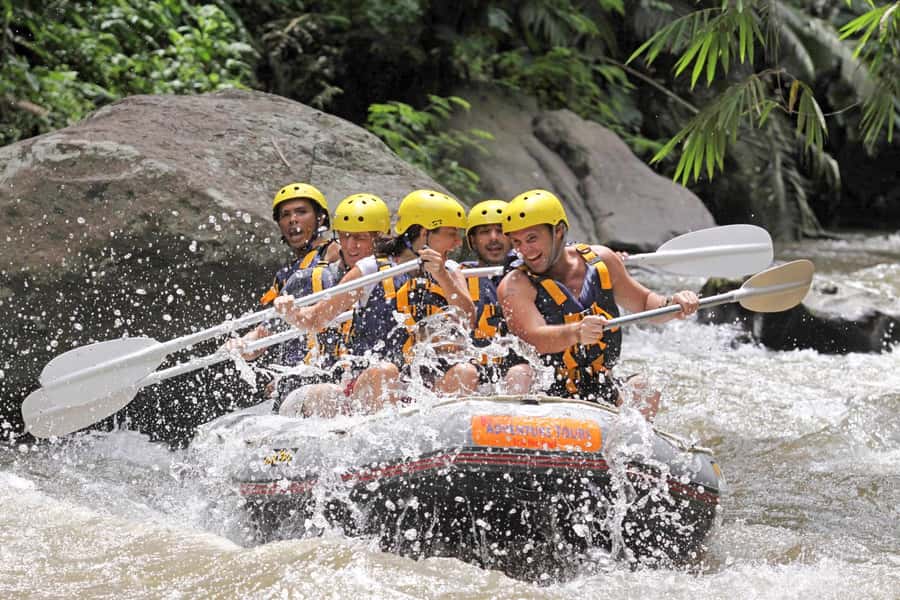 Bali: Ayung River Premium White Water Rafting with Lunch - Jungle scenery and the quieter parts of the trip
