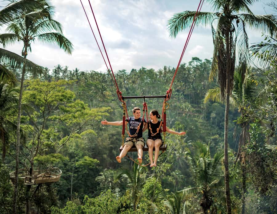 Bali: Ayung River Rafting & Jungle Swing Tour with Transfer - Arriving at the Ayung River base