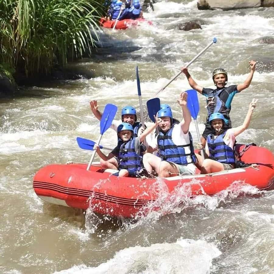 Bali: Ayung River Rafting with Gourmet Lunch - Getting fitted for the river