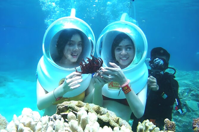 Bali Sea Walking and Telaga Waja Rafting Trip Adventure - What the 15-foot helmet experience feels like