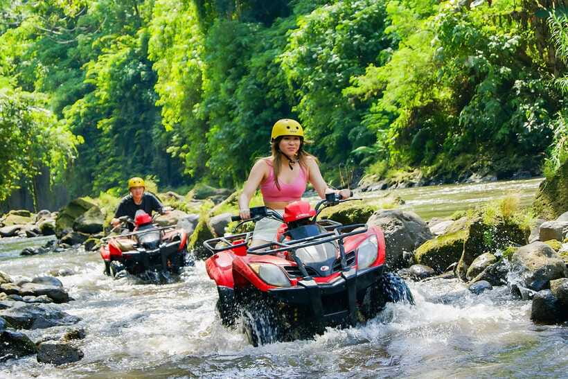 Bali-Ubud fun ATV Quad Bike Adventure & River Rafting - Pickup, timing, and group size