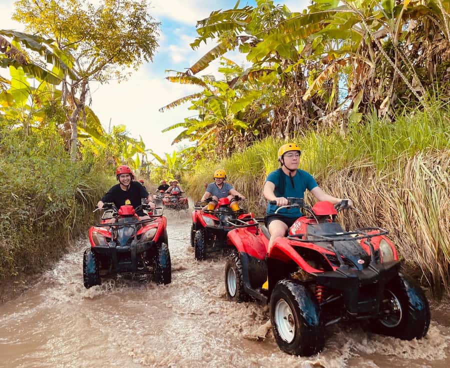 Bali: Ubud Gorilla Face ATV and Ayung Rafting Trip with Meal - Hotel pickup and the long Bali day