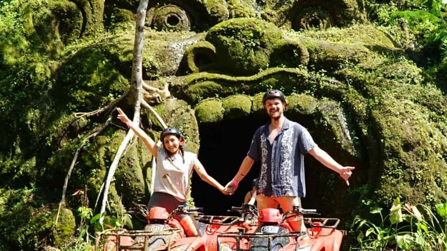 Bali: Waterfall Gorilla Cave ATV & Ubud Rafting Trip & Lunch - Guides, pickup, and the shape of the day