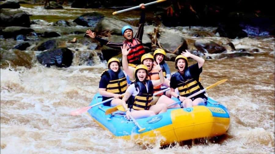Bali: Waterfall Gorilla Cave ATV & Ubud Rafting Trip & Lunch - Rafting the Ayung River for 2.5 hours