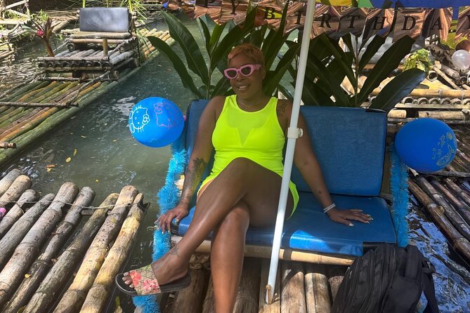 Bamboo rafting - A quiet hour on bamboo near Montego Bay
