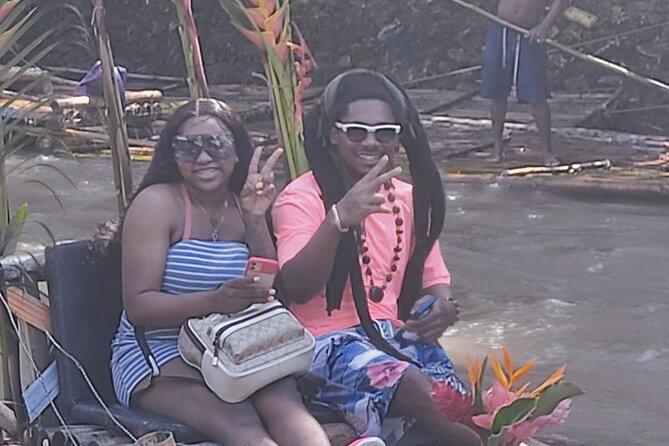 Bamboo Rafting Adventure with Limestone Massage from Montego Bay - Food, music, drinks, and the floating bar