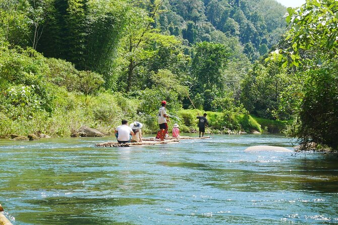 Bamboo Rafting and Sea Turtle Conservation Center Half Day Tour From Khao Lak - A quiet bamboo raft through southern Thailand