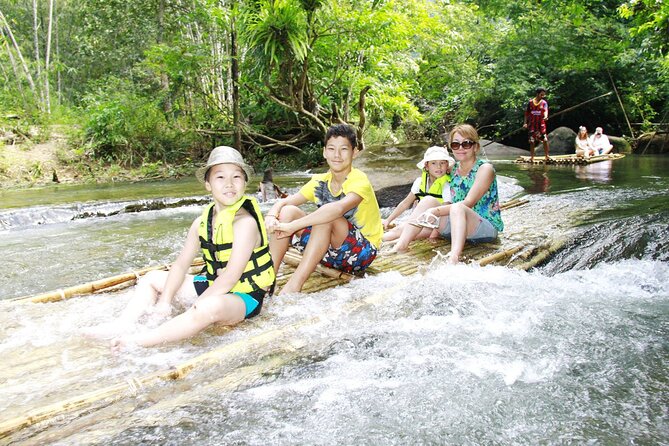 Bamboo Rafting and Sea Turtle Conservation Center Half Day Tour From Khao Lak - Cooling off at Ton Pling Waterfall