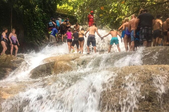 Bamboo Rafting, Dunn's River Falls and Horseback Riding Private Tour - Dunn’s River Falls, pools, and rock terraces