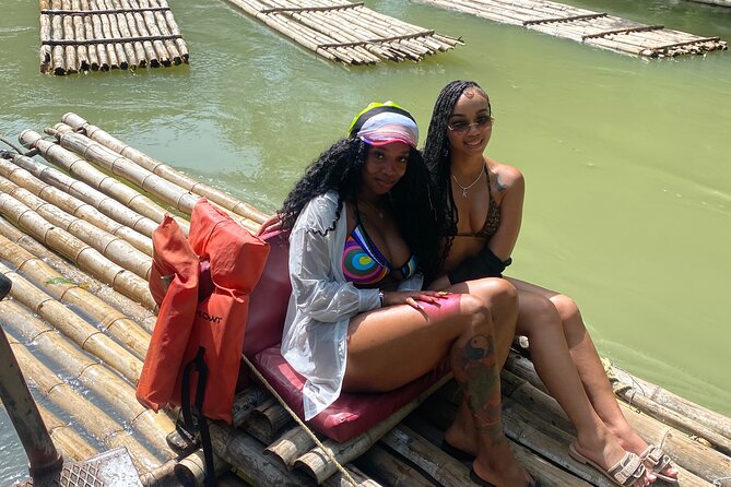 Bamboo Rafting Montego Bay - The river ride and the short rafting section