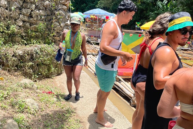 Bamboo Rafting w/ Limestone Massage Montego Bay Jamaica - A slow start on the Lethe River