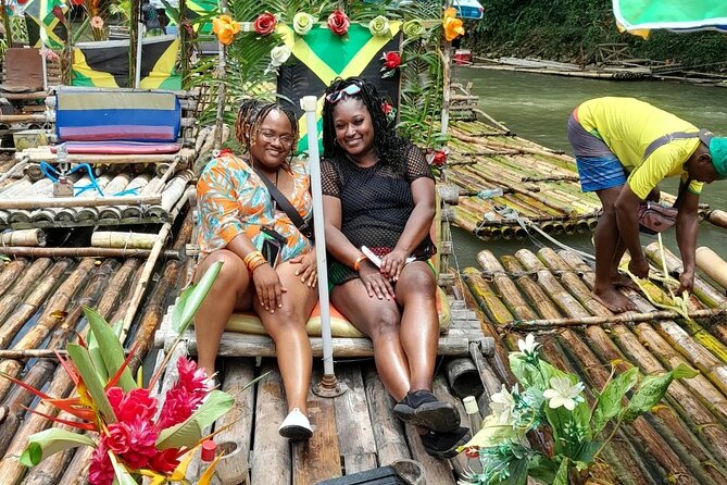 Bamboo rafting with Limestone Foot Massage free rum taste - The limestone foot massage