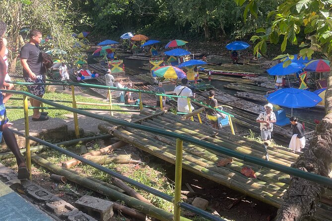 Bamboo Rafting with Limestone Foot massage then Margaritaville. - Leaving Montego Bay for the Lethe countryside