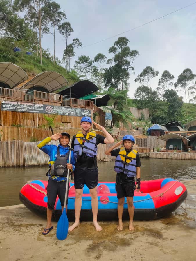Bandung : Pangalengan River Rafting Adventure with Lunch - Hutan Pinus Rahong and the route briefing