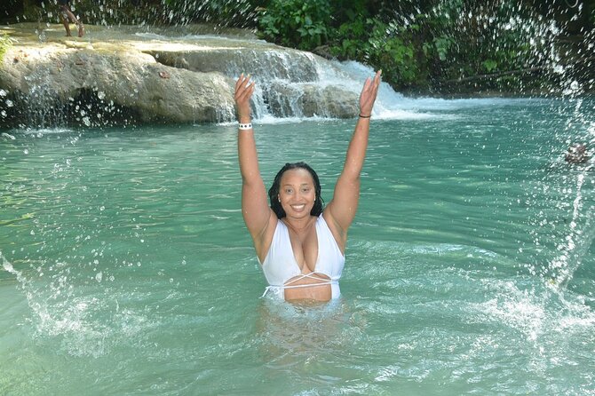 Blue Hole and Bamboo Rafting Ocho Rios - Blue Hole pools, rope swings, and cave views