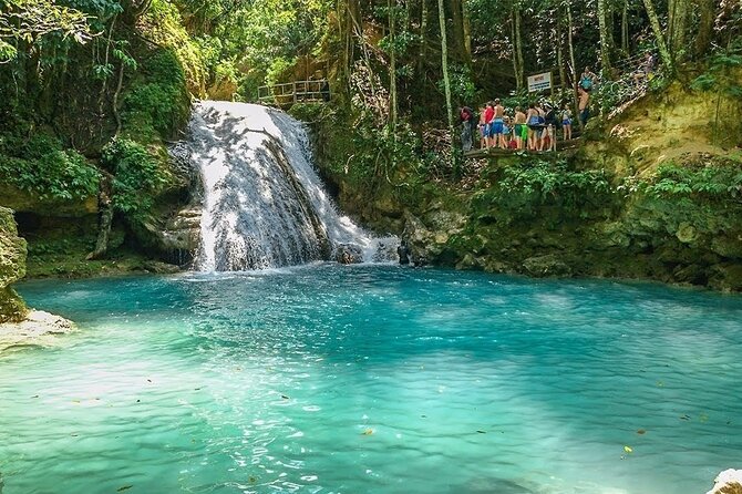 Blue Hole Waterfalls and Bamboo Rafting from Ocho Rios Jamaica - Private transport makes the half-day easier
