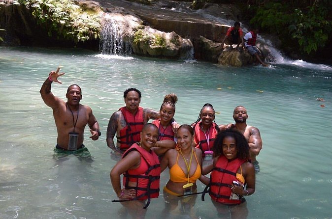 Blue Hole Waterfalls + Bamboo River Rafting Tour from Ocho Rios - A 10-minute walk to Secret Falls