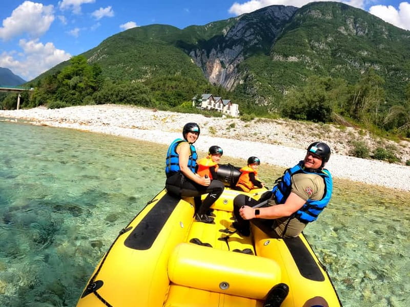Bovec: Kinder Rafting on Soča River from 4years +FREE photos - Why this Soča trip works for young families
