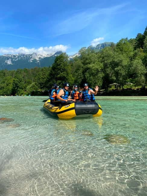 Bovec: Kinder Rafting on Soča River from 4years +FREE photos - Rafting the panoramic section of the Soča